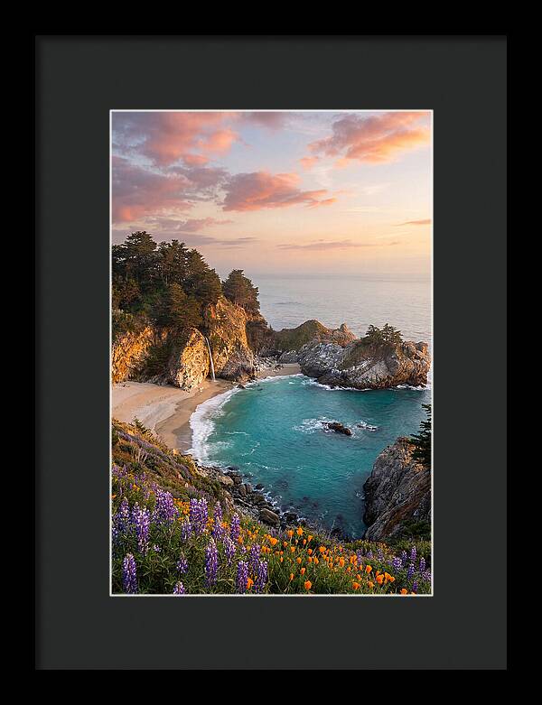 Mcway Falls At Golden Hour