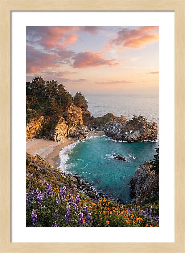 Mcway Falls At Golden Hour