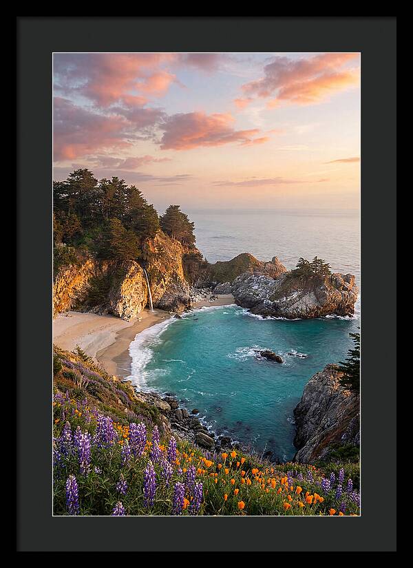Mcway Falls At Golden Hour