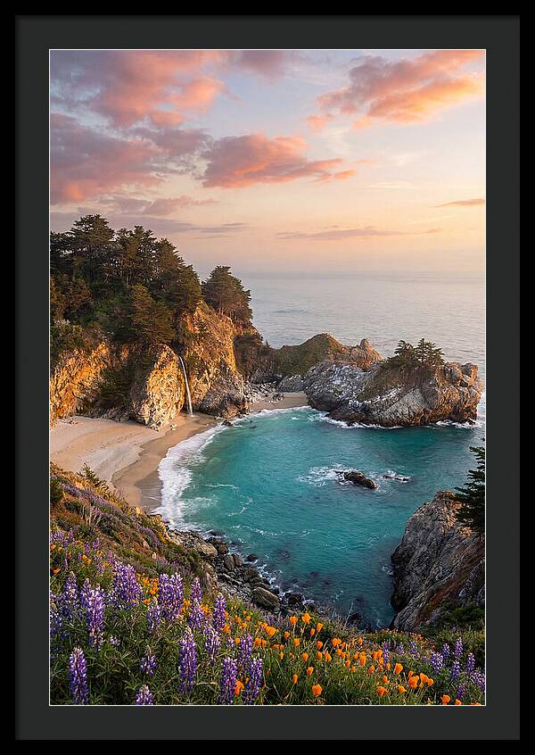 Mcway Falls At Golden Hour