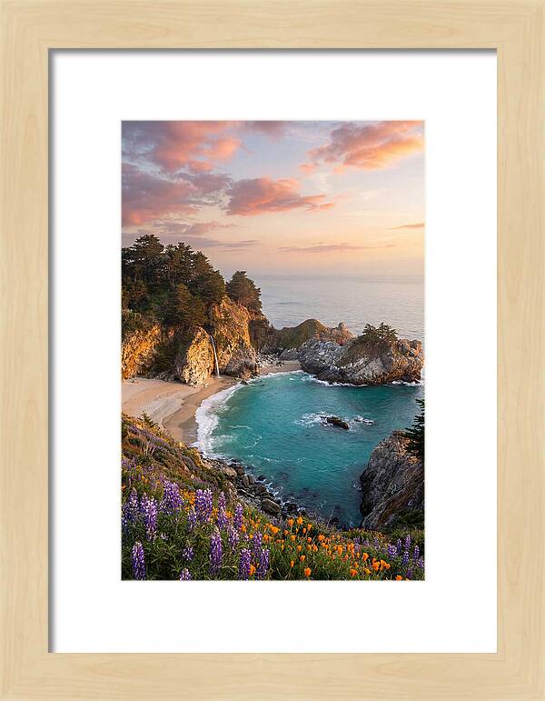 Mcway Falls At Golden Hour