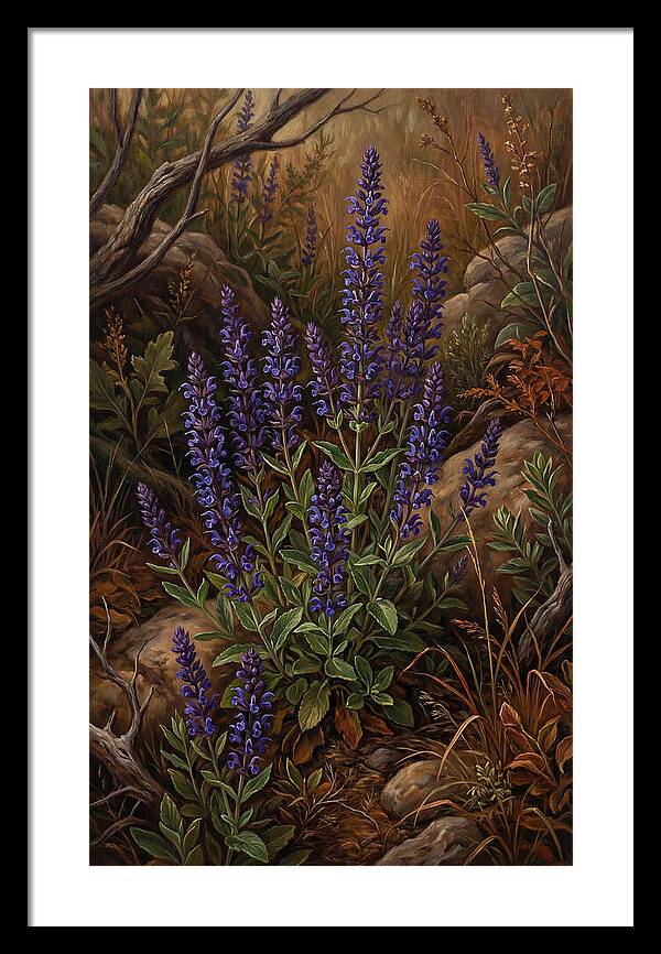 Meadow Clary Salvia In Bloom
