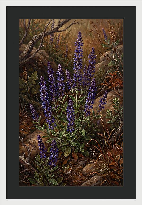 Meadow Clary Salvia In Bloom