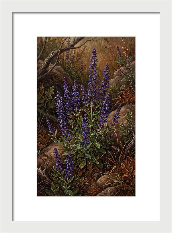 Meadow Clary Salvia In Bloom