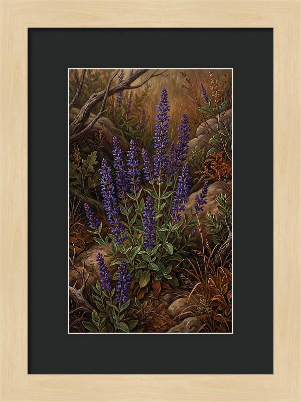 Meadow Clary Salvia In Bloom