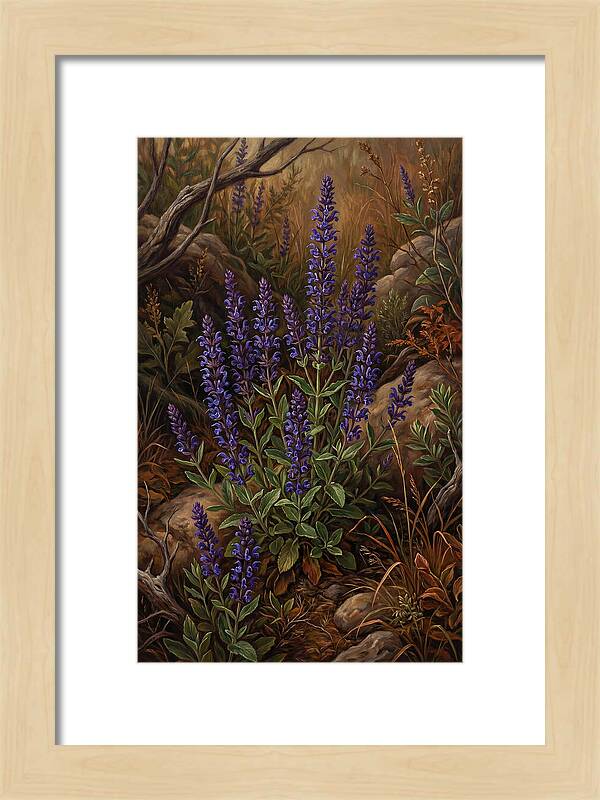 Meadow Clary Salvia In Bloom