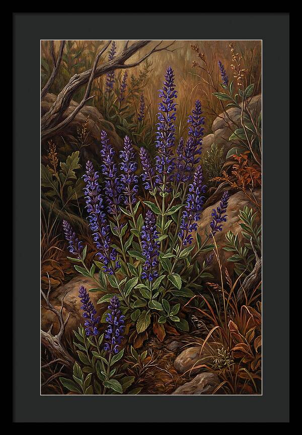 Meadow Clary Salvia In Bloom