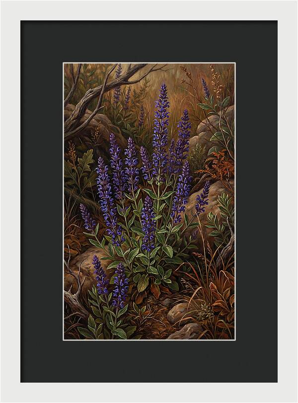 Meadow Clary Salvia In Bloom