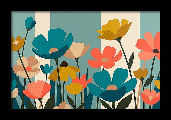 Meadow Of Vibrant Wildflowers