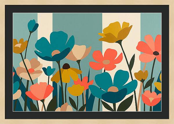 Meadow Of Vibrant Wildflowers