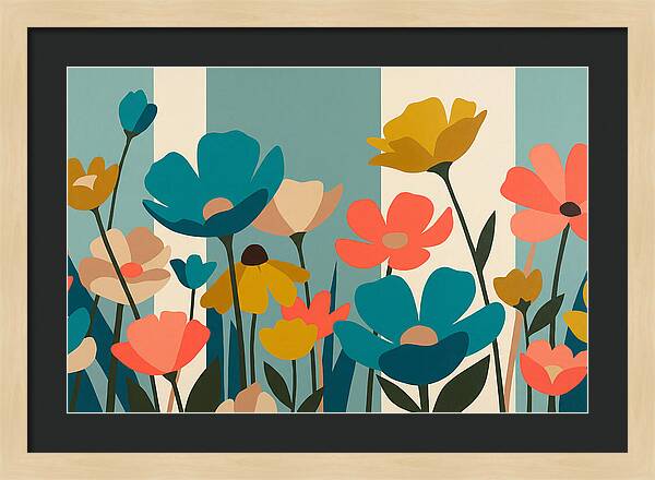 Meadow Of Vibrant Wildflowers