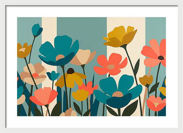 Meadow Of Vibrant Wildflowers