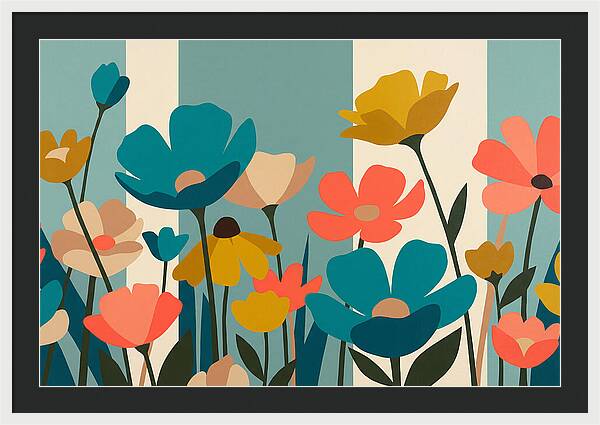Meadow Of Vibrant Wildflowers