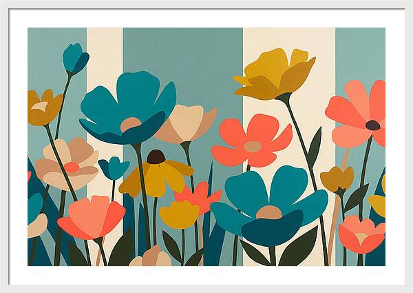 Meadow Of Vibrant Wildflowers