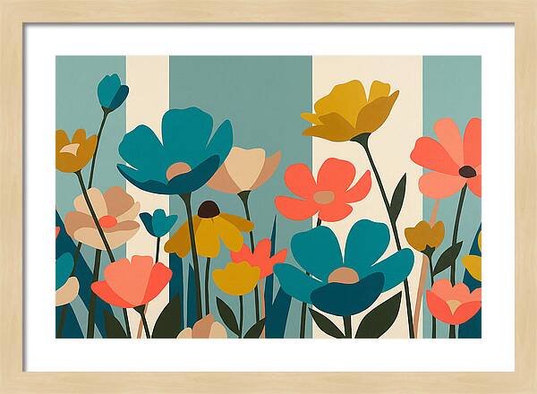Meadow Of Vibrant Wildflowers