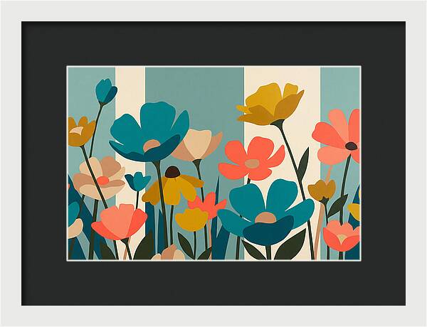 Meadow Of Vibrant Wildflowers