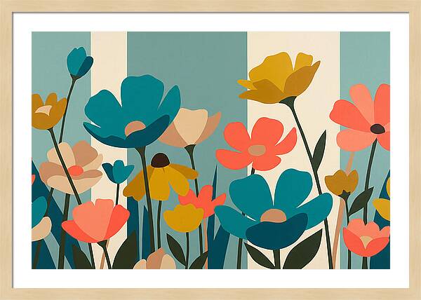 Meadow Of Vibrant Wildflowers