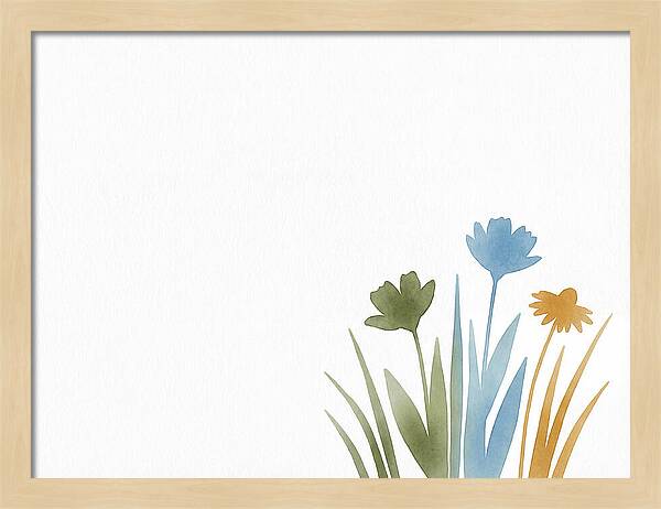 Meadow Wildflowers In Soft Hues