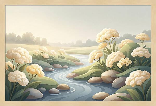 Meadowsweet Serenity Along The Stream