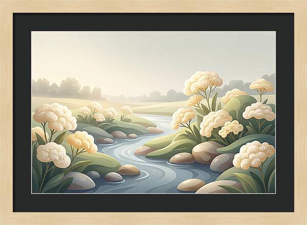 Meadowsweet Serenity Along The Stream