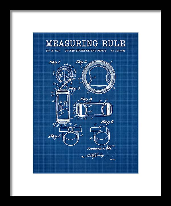 Measuring Rule Blueprint Patent Us1983503a