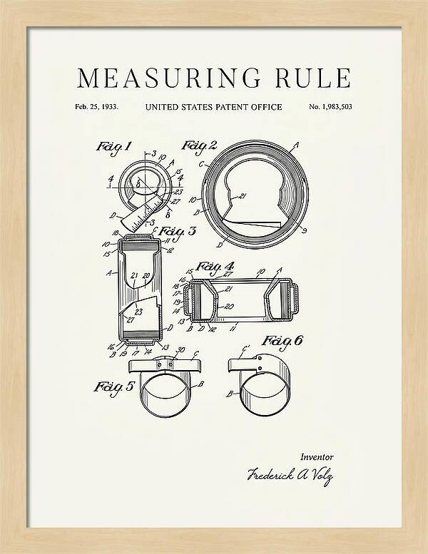 Measuring Rule Minimalist Patent Us1983503a
