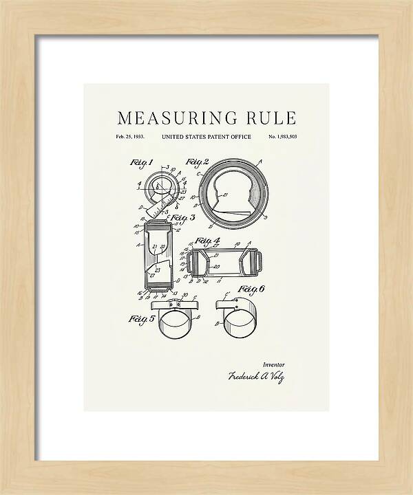 Measuring Rule Minimalist Patent Us1983503a