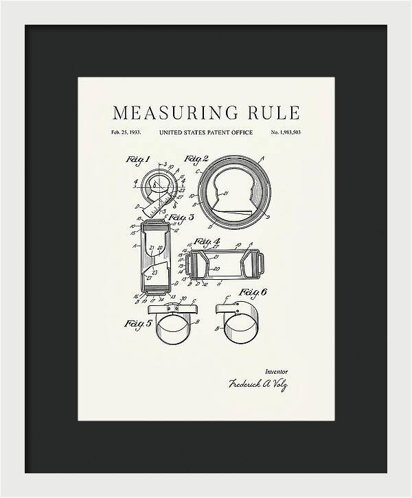 Measuring Rule Minimalist Patent Us1983503a