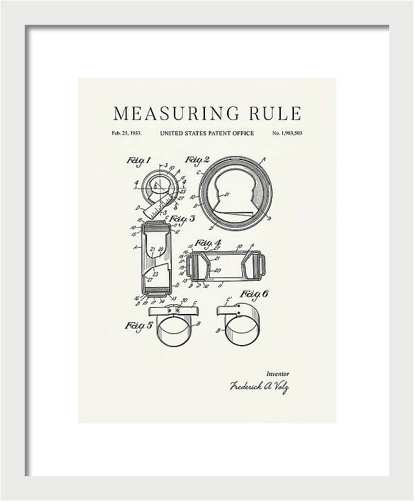 Measuring Rule Minimalist Patent Us1983503a