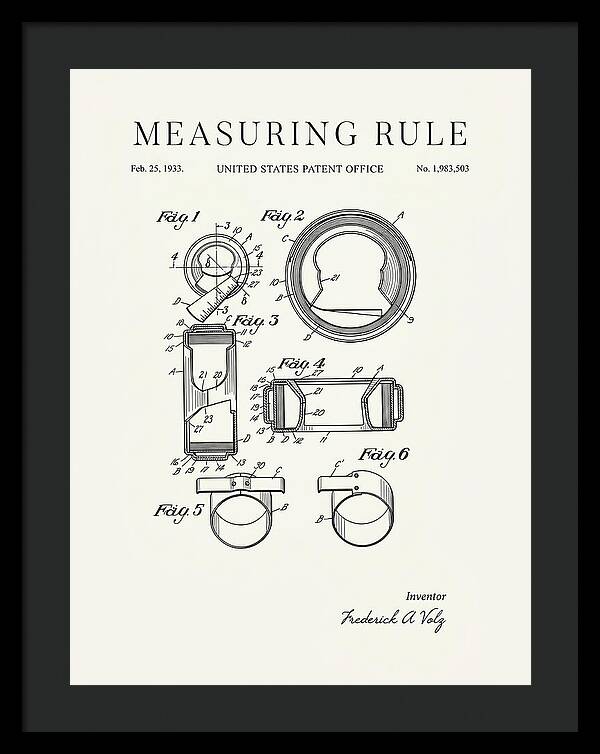 Measuring Rule Minimalist Patent Us1983503a