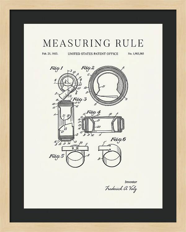 Measuring Rule Minimalist Patent Us1983503a