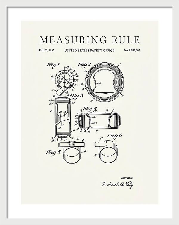 Measuring Rule Minimalist Patent Us1983503a