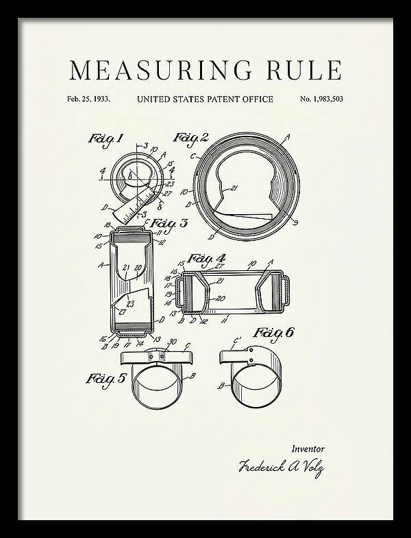 Measuring Rule Minimalist Patent Us1983503a