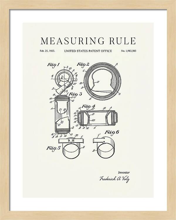 Measuring Rule Minimalist Patent Us1983503a