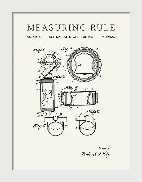 Measuring Rule Minimalist Patent Us1983503a