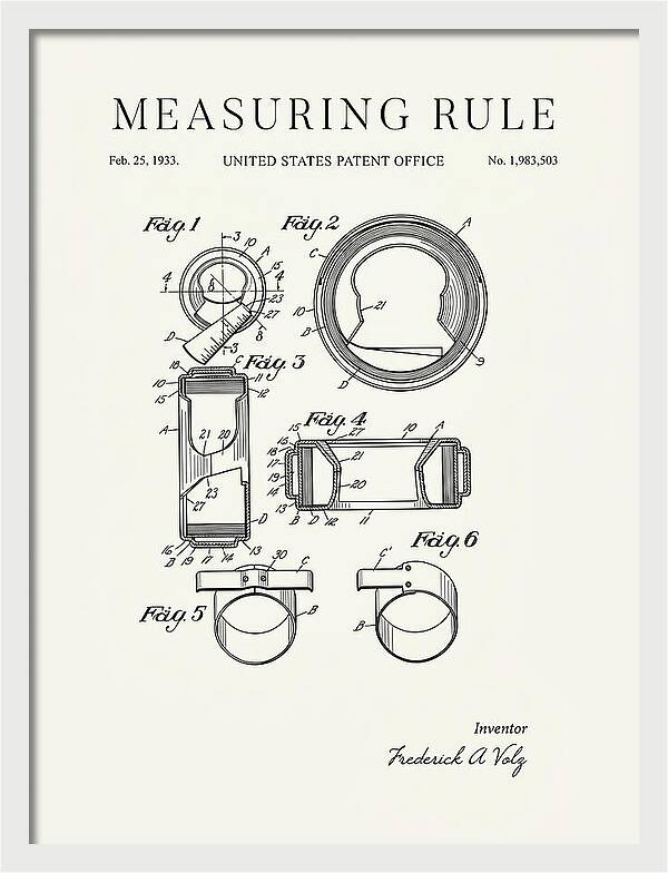 Measuring Rule Minimalist Patent Us1983503a