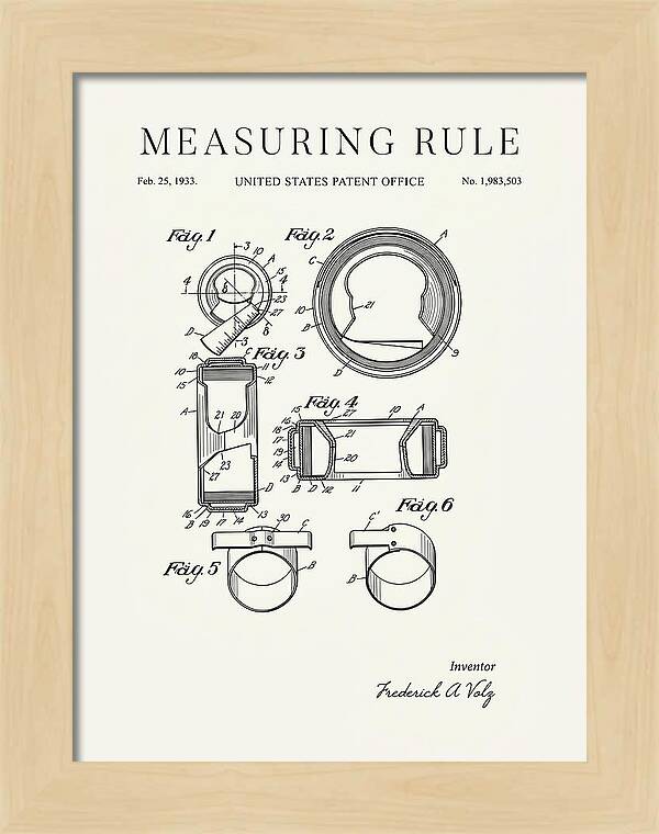 Measuring Rule Minimalist Patent Us1983503a