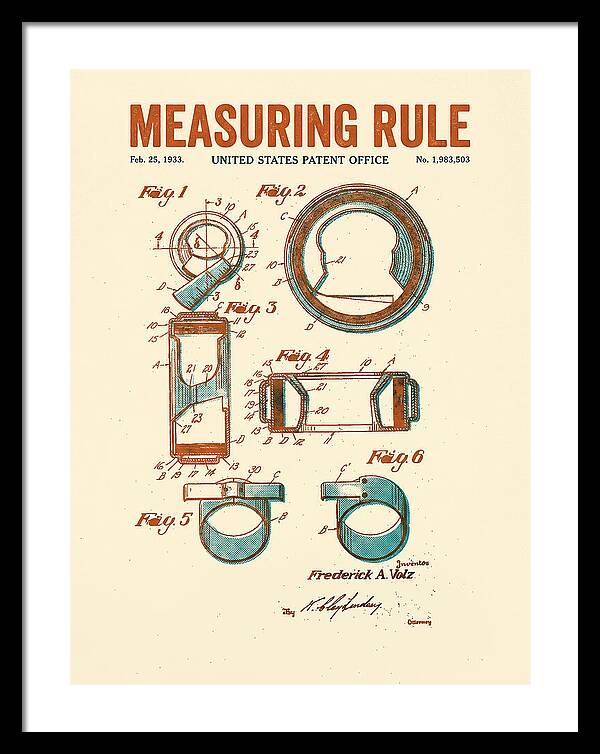 Measuring Rule Retro Patent Us1983503a