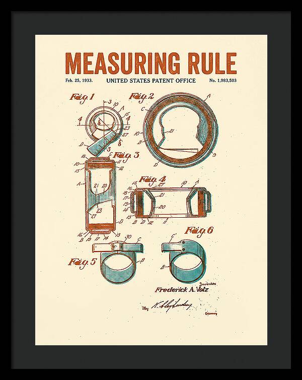 Measuring Rule Retro Patent Us1983503a