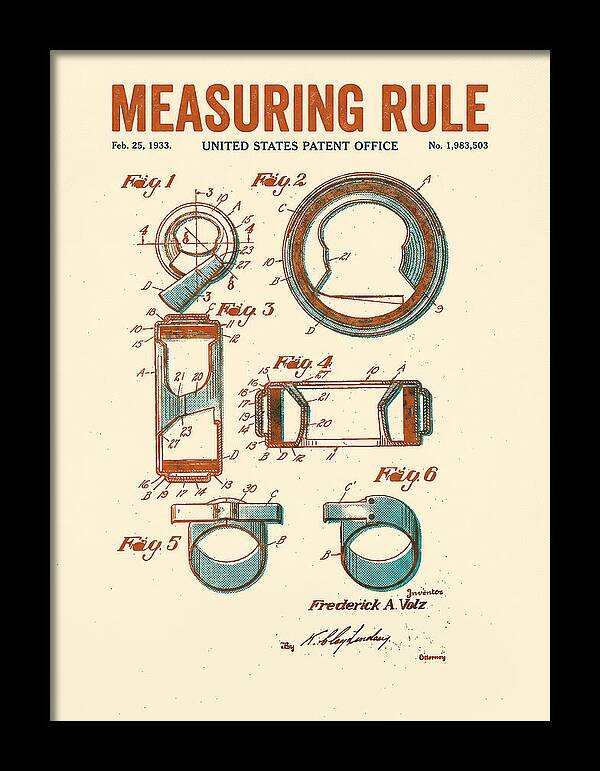 Measuring Rule Retro Patent Us1983503a