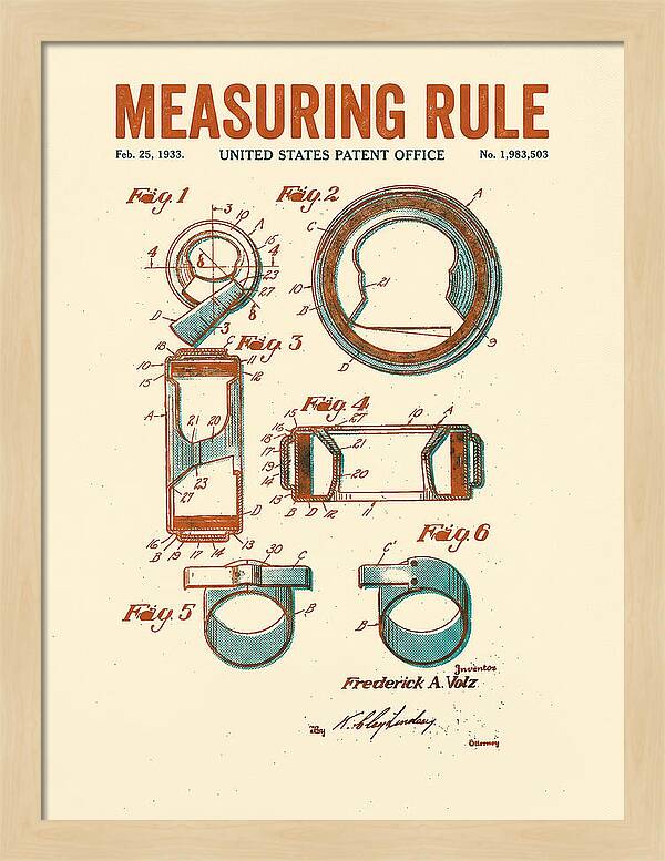 Measuring Rule Retro Patent Us1983503a
