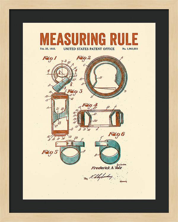 Measuring Rule Retro Patent Us1983503a