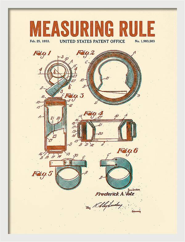 Measuring Rule Retro Patent Us1983503a