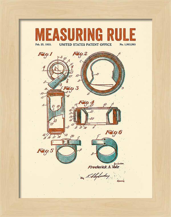 Measuring Rule Retro Patent Us1983503a