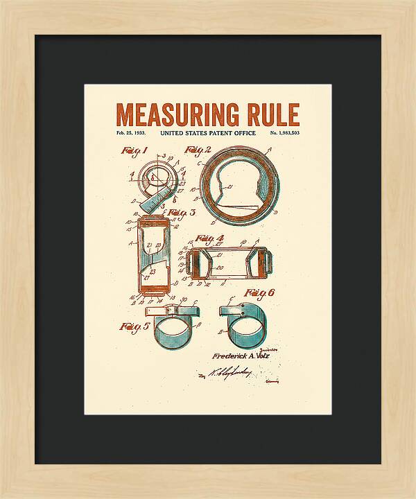 Measuring Rule Retro Patent Us1983503a