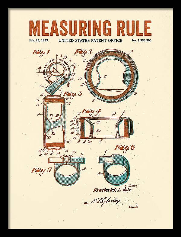 Measuring Rule Retro Patent Us1983503a