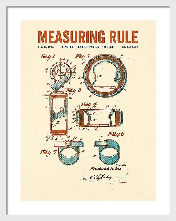 Measuring Rule Retro Patent Us1983503a