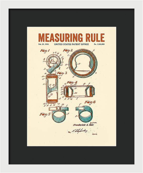 Measuring Rule Retro Patent Us1983503a