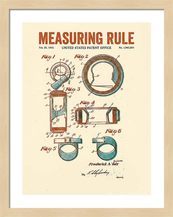 Measuring Rule Retro Patent Us1983503a
