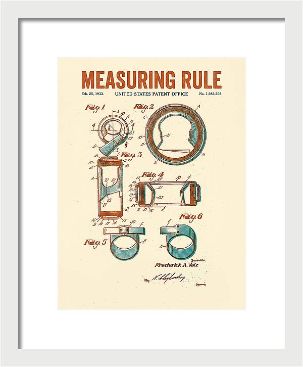 Measuring Rule Retro Patent Us1983503a